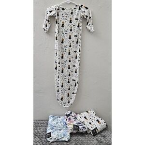 Milkmaid Goods Three Swaddle Blankets One Swaddle Outfit Size 0-3 Months So SOFT